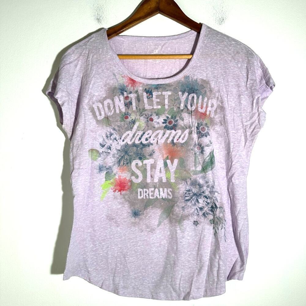 Lavender Short Sleeve Tee with Graphic Design